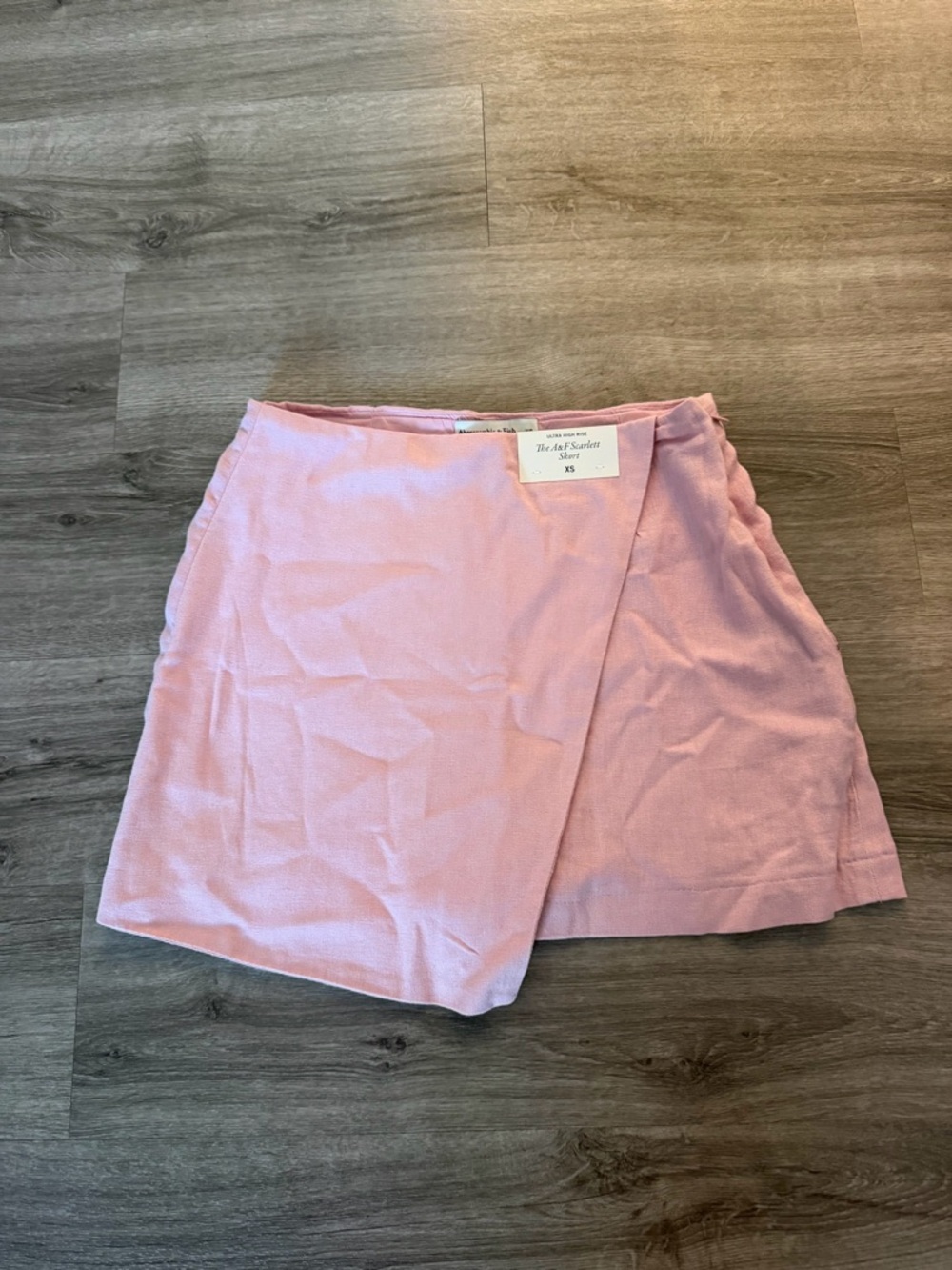 Abercrombie & Fitch Pink Wrap Mini Skirt